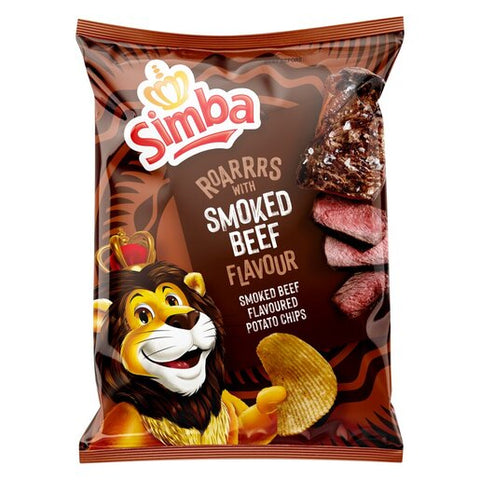 Simba Smoked Beef Flavoured Potato Chips 120g