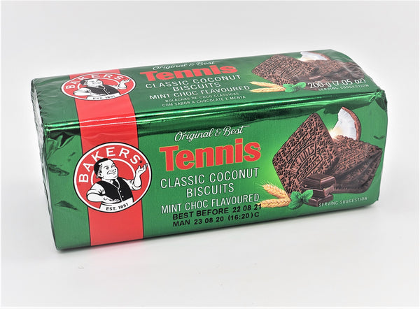 Bakers Tennis Classic Coconut Biscuits Mint Chocolate