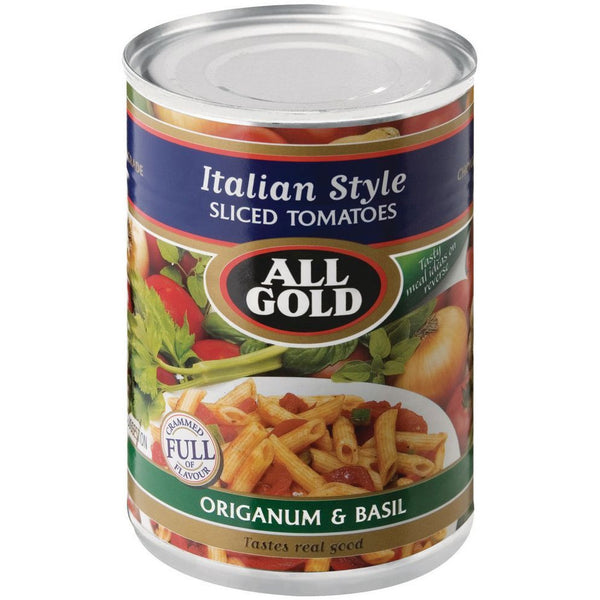 ALL GOLD Italian Style Sliced Tomatoes 410g